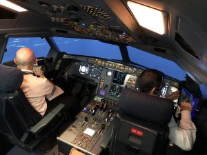 Iberia piloto avión simulador recurso